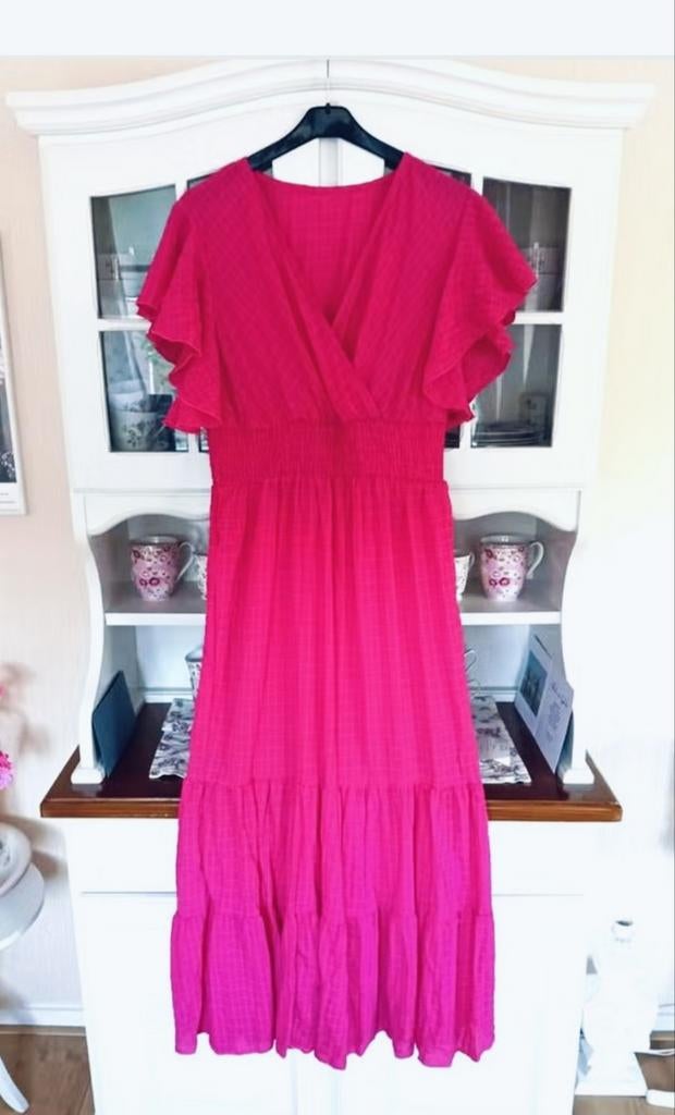 Prachtige roze Gypsy jurk! (NIEUW!), Kleding | Dames, Ophalen of Verzenden, Nieuw, Roze, Onder de knie