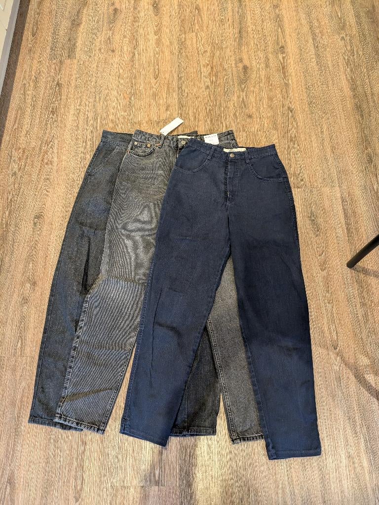 3 Mom jeans, nieuw maat W30 L34, Kleding | Dames, Spijkerbroeken en Jeans, Ophalen of Verzenden, Nieuw, Blauw, W30 - W32 (confectie 38/40)