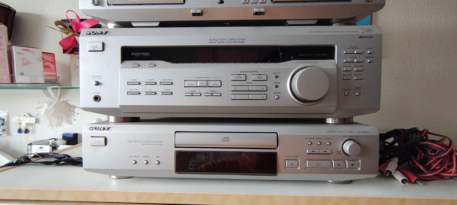 Sony Stereo Set, CD en cassettespeler, Tuner en Speake, Ophalen