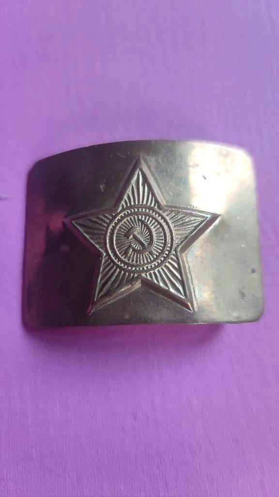 Messing gesp van riem Soviet / USSR leger, Verzamelen, Ophalen of Verzenden, Landmacht
