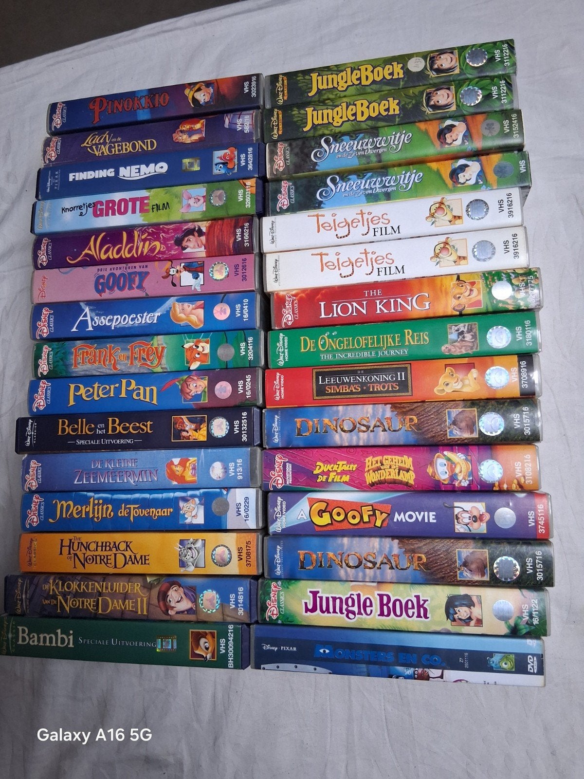 Disney VHS videobanden, orgenele, Cd's en Dvd's, VHS | Kinderen en Jeugd, Alle leeftijden, Ophalen of Verzenden, Zo goed als nieuw