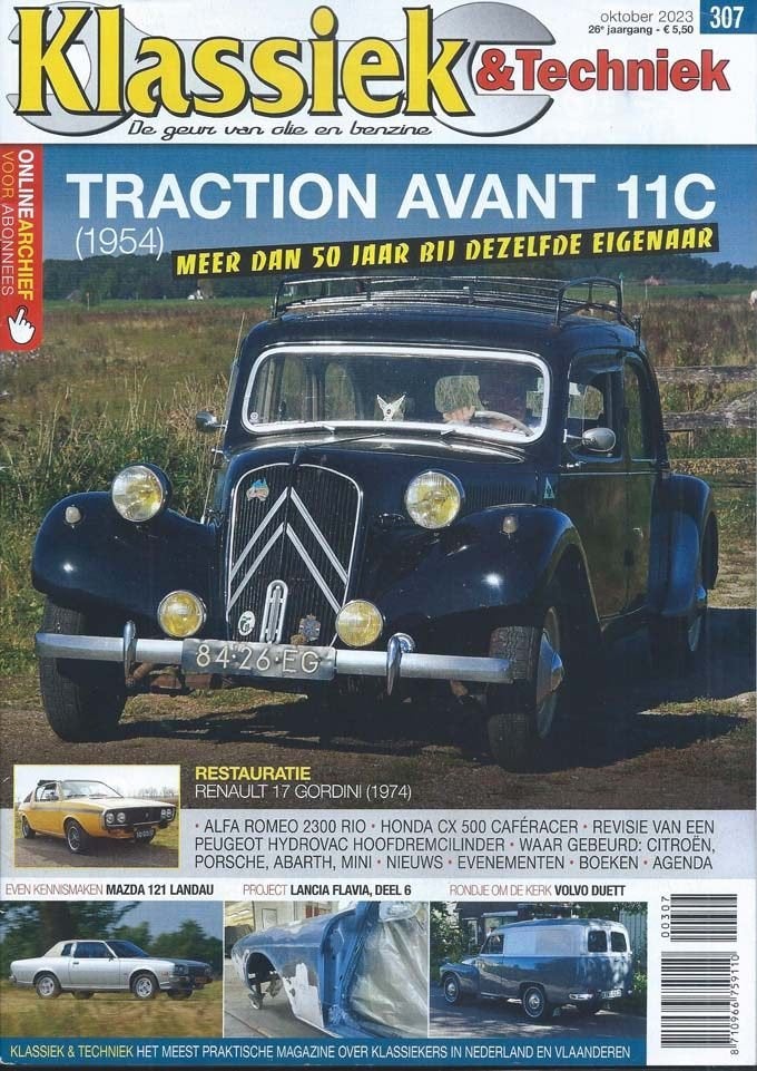 Klassiek & Techniek 307 2023 : Citroen Traction Avant - Alfa, Ophalen of Verzenden, Gelezen, Algemeen