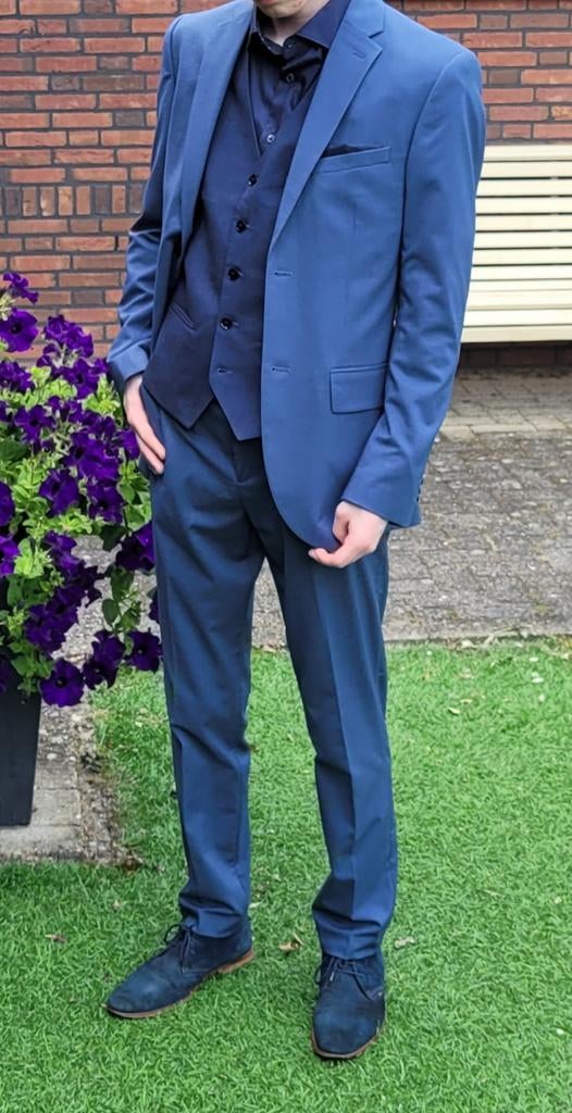 Gala Kostuum blauw, Ophalen, Zo goed als nieuw, H&M, Maat 48/50 (M)