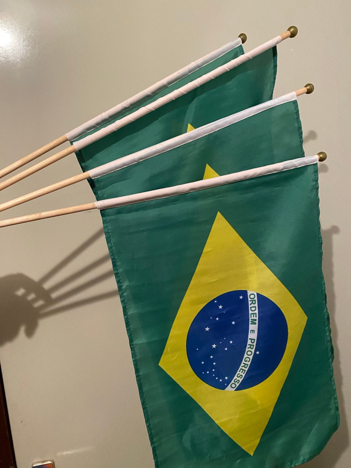 Brazil stoffen handvlag per stuk of set, Ophalen of Verzenden, Nieuw