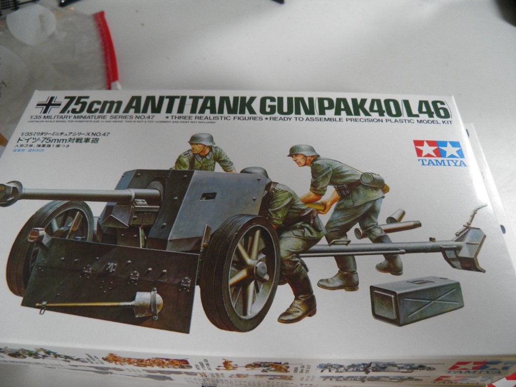 German 7,5 cm anti tank geschut met bemanning WOII 1/35, 1:32 tot 1:50, Overige typen, Nieuw, Ophalen of Verzenden