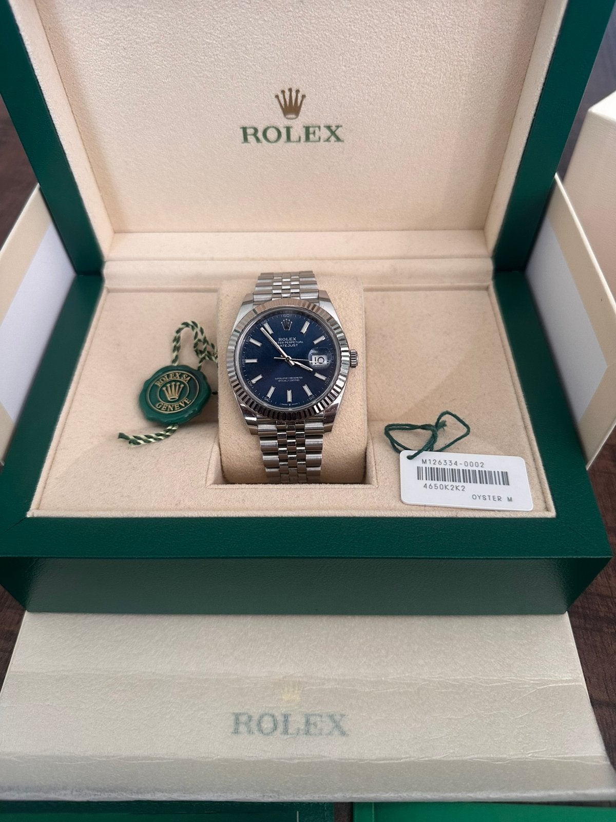 Rolex Datejust 41 41mm, Ophalen, Zo goed als nieuw, Staal, Rolex