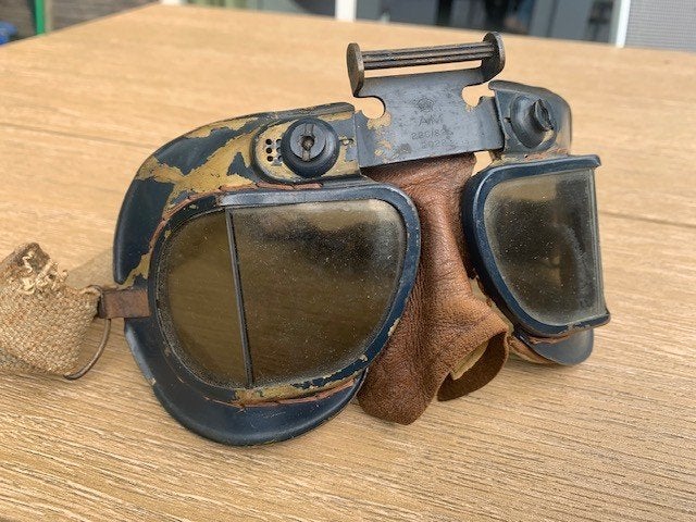 RAF AM 22C/826 MKVII BRIL GOGGLES VLIEGER PILOOT LANCASTER, Verzamelen, Ophalen of Verzenden, Luchtmacht, Engeland, Overige typen