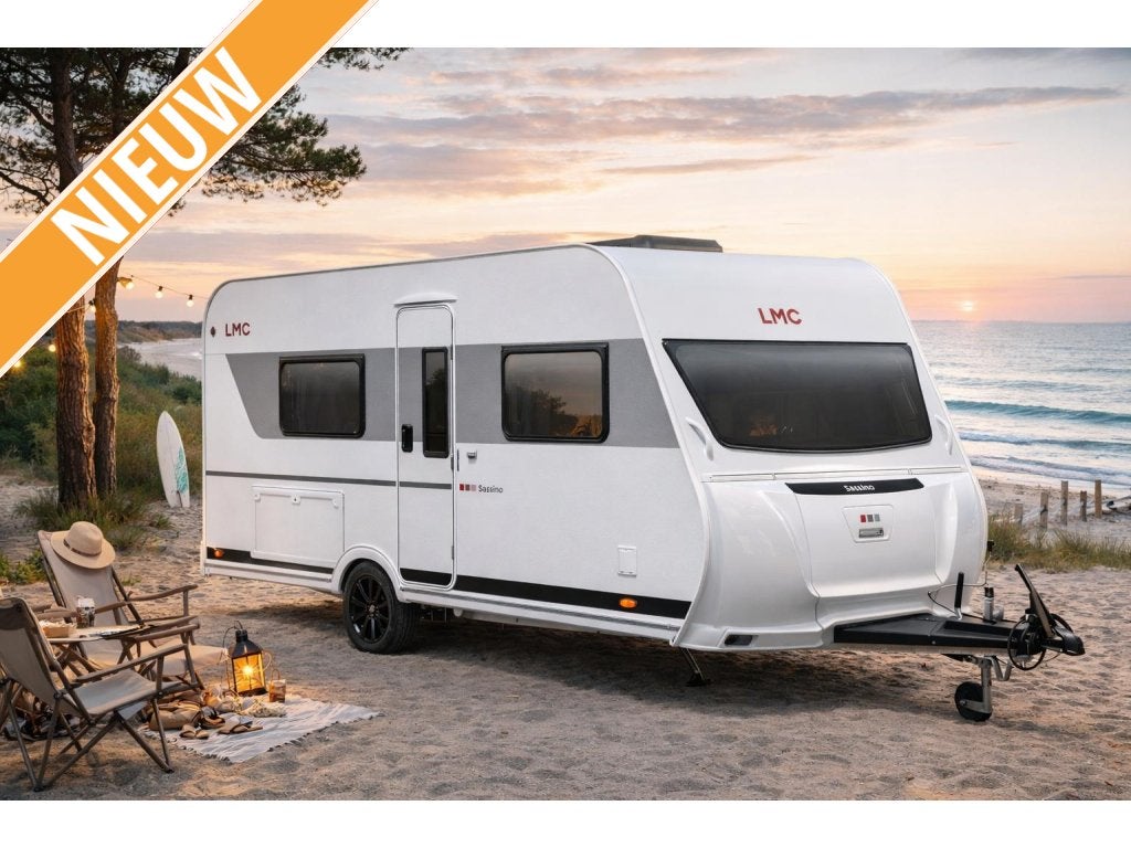 LMC Sassino 460 E Lengtebedden, Caravans en Kamperen, Caravans, Standaardzit, Ringverwarming, 5 tot 6 meter, LMC en Münsterland