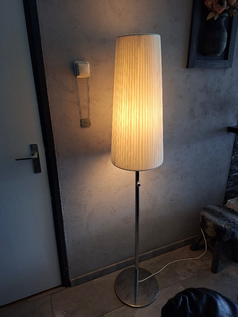 Staande lamp met dimmerknop aan de poot, Ophalen, Overige materialen, Gebruikt, E27 (groot)