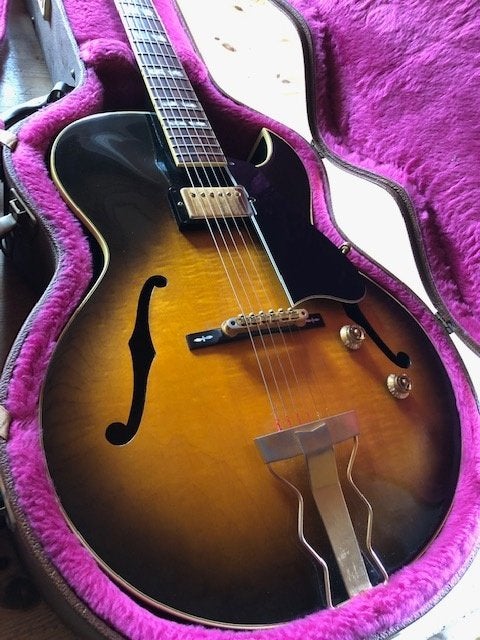 1991 Gibson ES-165 Herb Ellis Model, Muziek en Instrumenten, Snaarinstrumenten | Gitaren | Elektrisch, Ophalen, Gebruikt, Hollow body