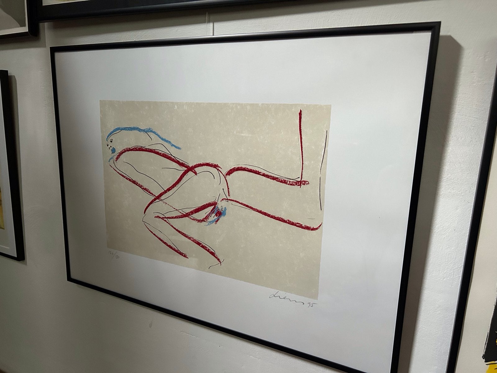 Peter Diem - Zeefdruk "Abstract Naakt" - Oplage 152/180, Ophalen of Verzenden
