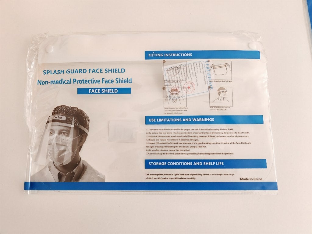 Gelaat / Spat scherm, Faceshield, Gezichtsmasker, Kinmasker, Ophalen of Verzenden, Nieuw