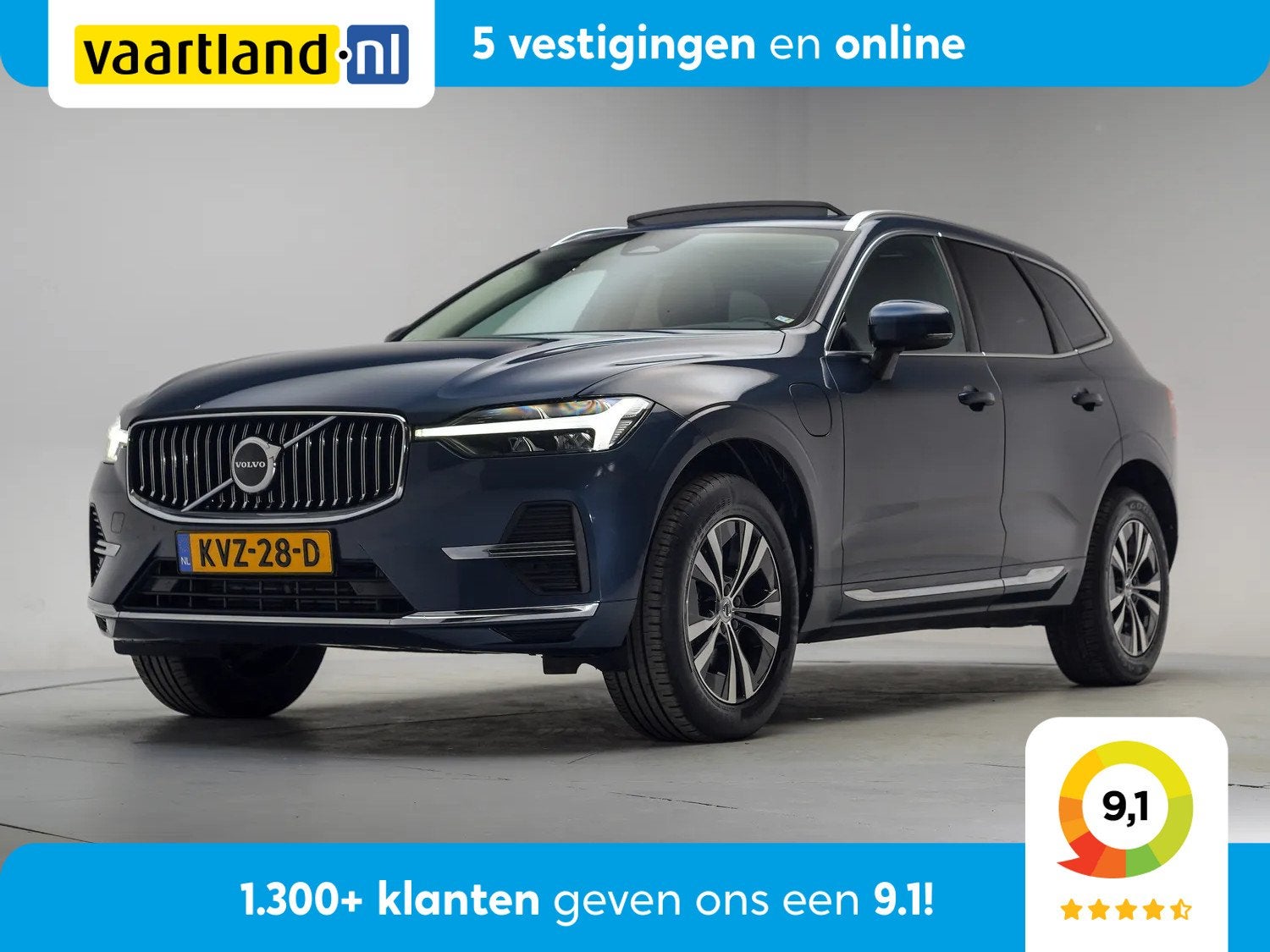 Volvo XC60 2.0 T6 Plug-in hybrid AWD Inscription Expression, Gebruikt, 4 cilinders, 1969 cc, Blauw