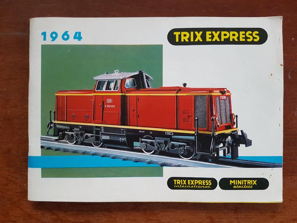 modeltrein H0 trix-express katalogus, folder 1964, Gelijkstroom, Trix, Zo goed als nieuw, Boek, Tijdschrift of Catalogus