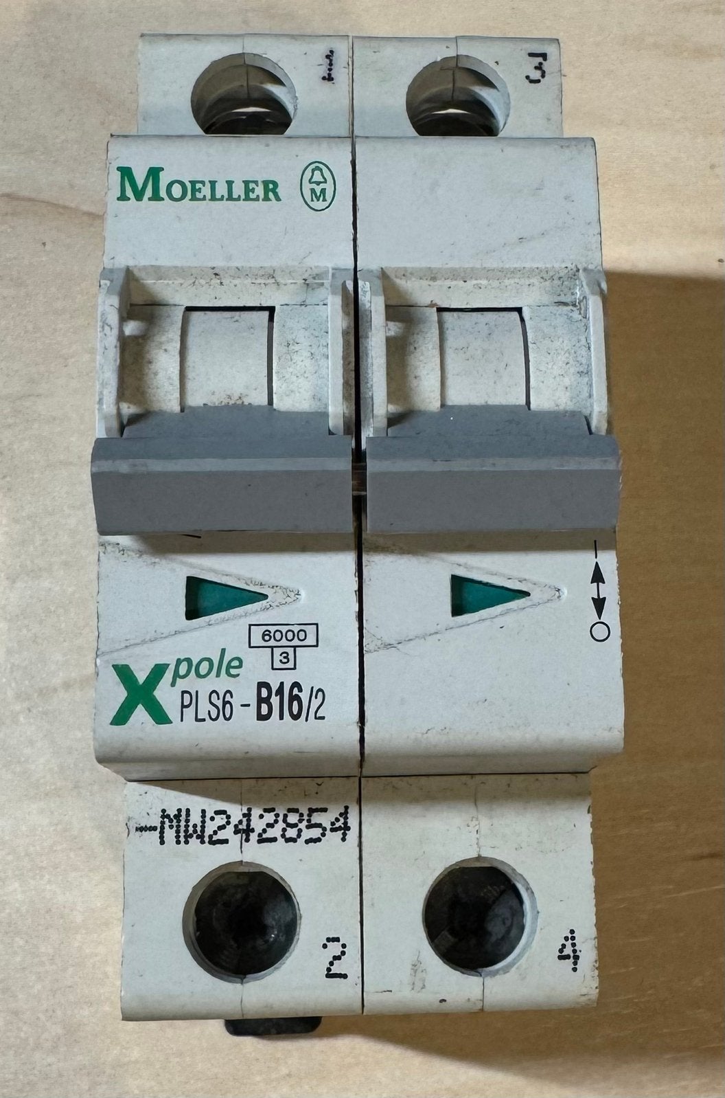Moeller Xpole PLS6-B16/2 automaat 16A 2-polig, Ophalen of Verzenden, Gebruikt