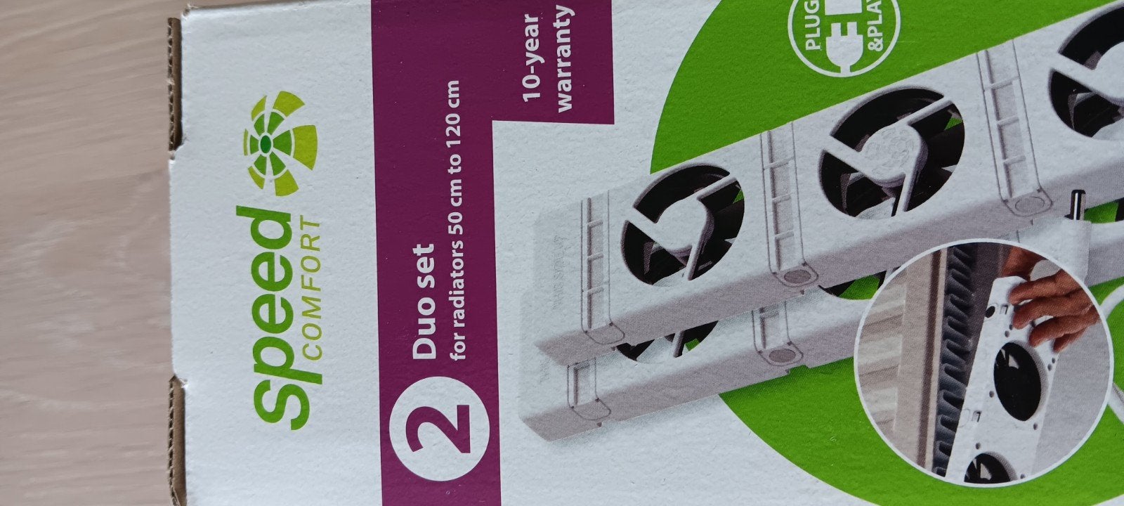 Speed comfort Smart radiator ventilator Duo set, Ophalen of Verzenden, Zo goed als nieuw, Radiator