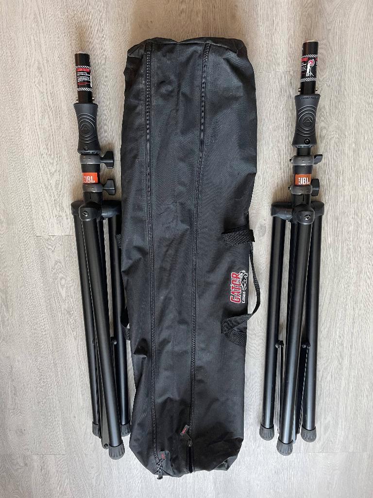 JBL TRIPOD STAND (GAS ASSIST) DJ Speaker Stands + Gator Bag, Muziek en Instrumenten, Dj-sets en Draaitafels, Zo goed als nieuw