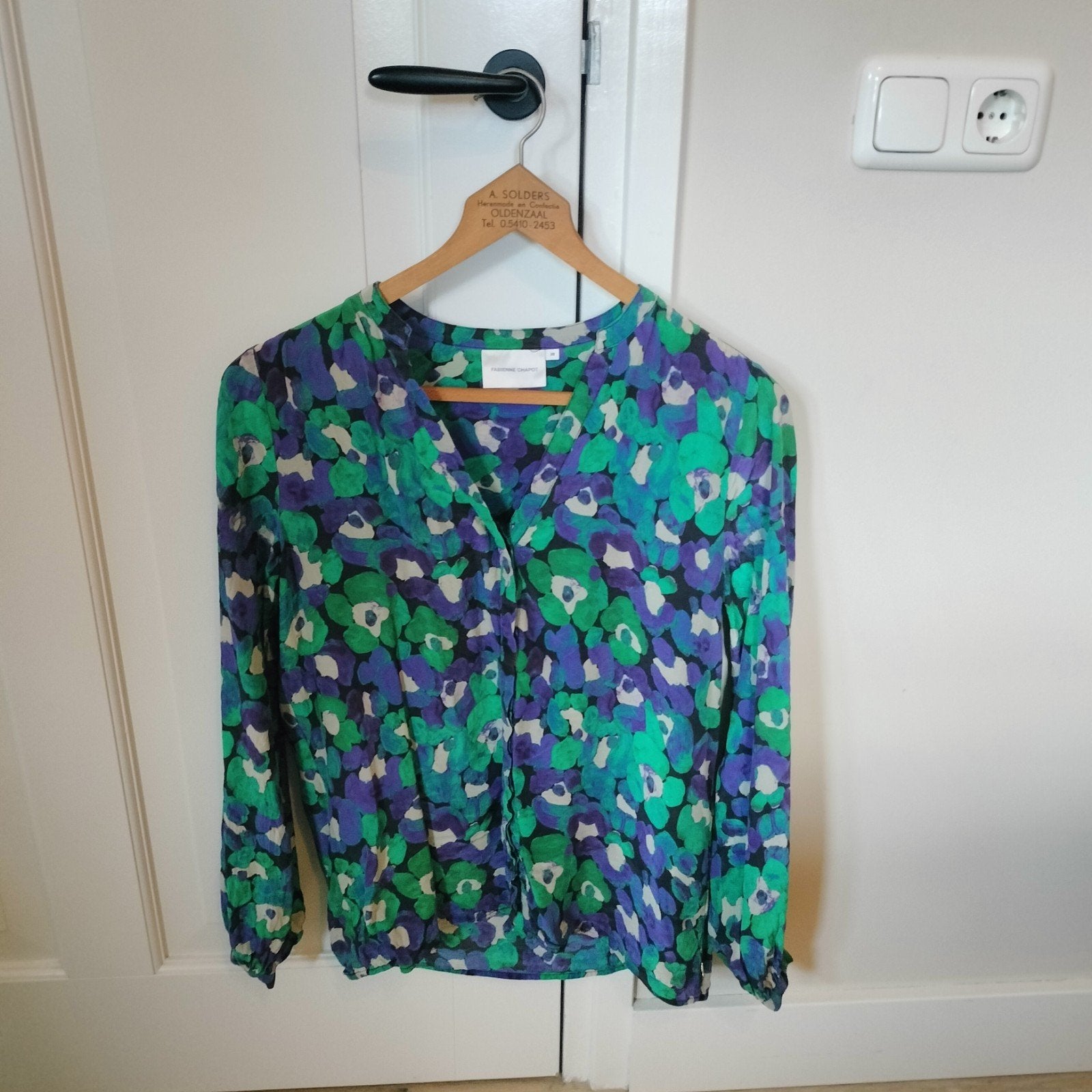 Fabienne Chapot blouse maat 38/40 (M), Maat 38/40 (M), Meerkleurig, Ophalen of Verzenden, Zo goed als nieuw