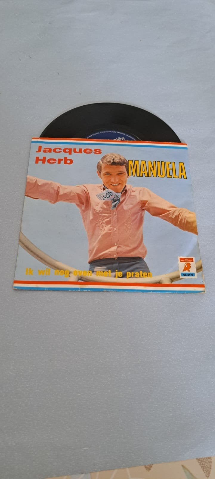 Jacques Herb - Manuela / Ik wil nog even met je praten, Cd's en Dvd's, Ophalen, LP, Gebruikt, 7 inch