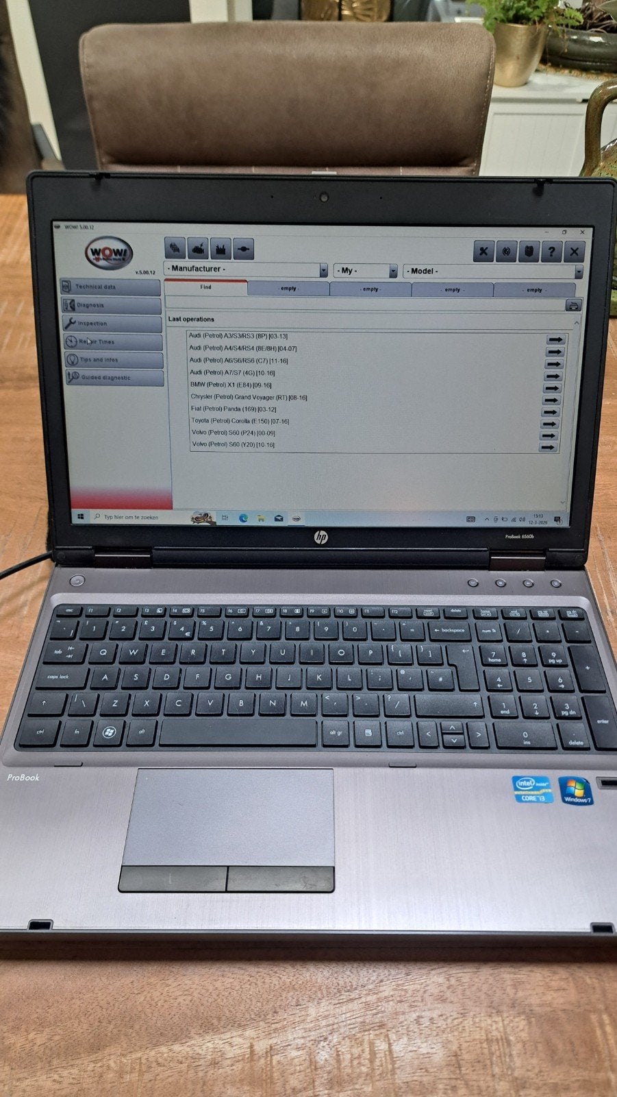 Hp Probook 6560B met autouitlees apparaat, Computers en Software, Windows Laptops, 2 tot 3 Ghz, 15 inch, Ophalen of Verzenden