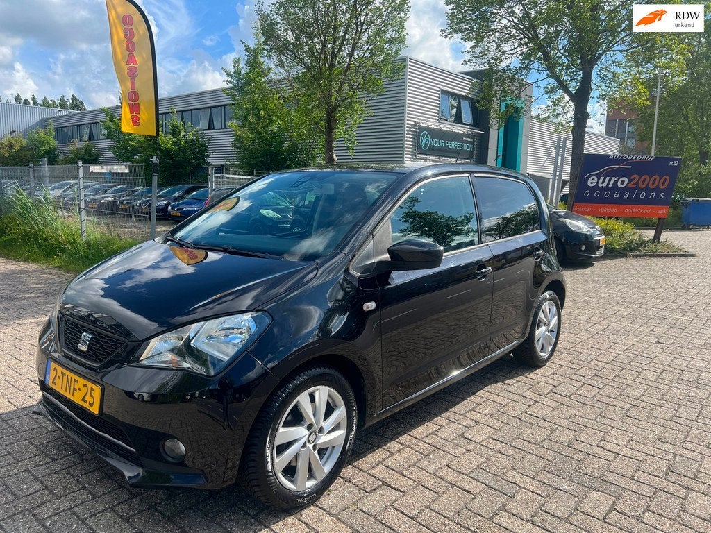 Seat Mii 1.0 Sport Dynamic - AIRCO - 5 DEURS - NIEUWE APK !, Voorwielaandrijving, Euro 5, Gebruikt, Zwart