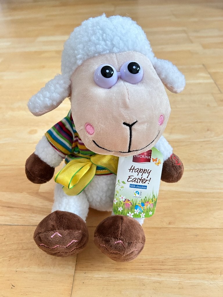 Zingend schaap knuffel met geluid-25cm, Ophalen, Overige merken, Overige karakters, Overige typen