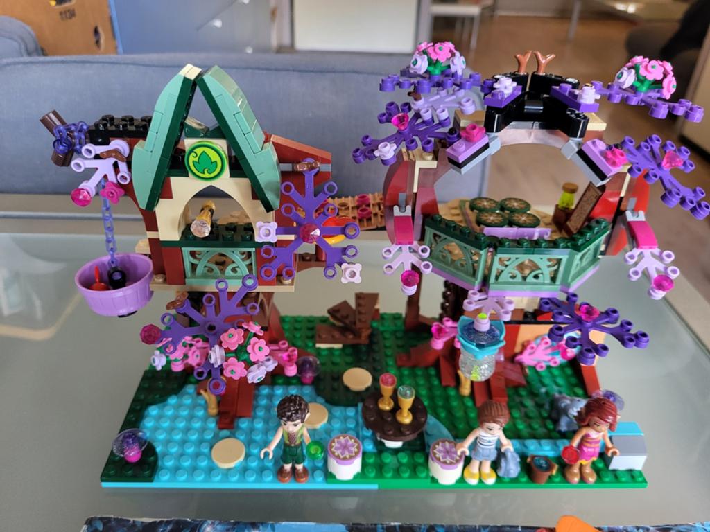 Lego Elves 41075: Het Elfenboshuis - Compleet, zonder doos, Gebruikt, Overige thema's, Lego, Ophalen of Verzenden