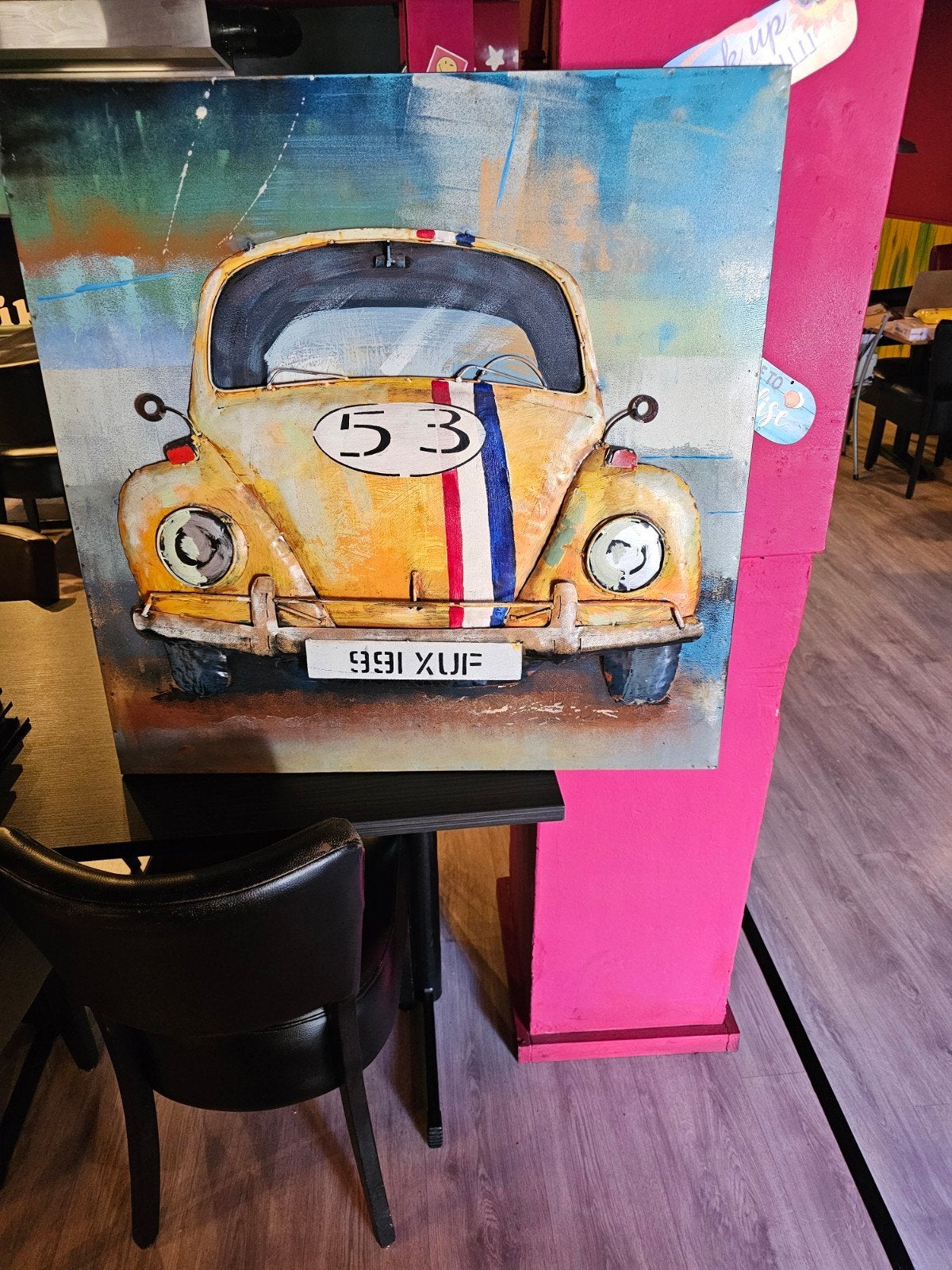 3D Blik Schilderij Kever 80x80 cm, Ophalen, Expressionistisch