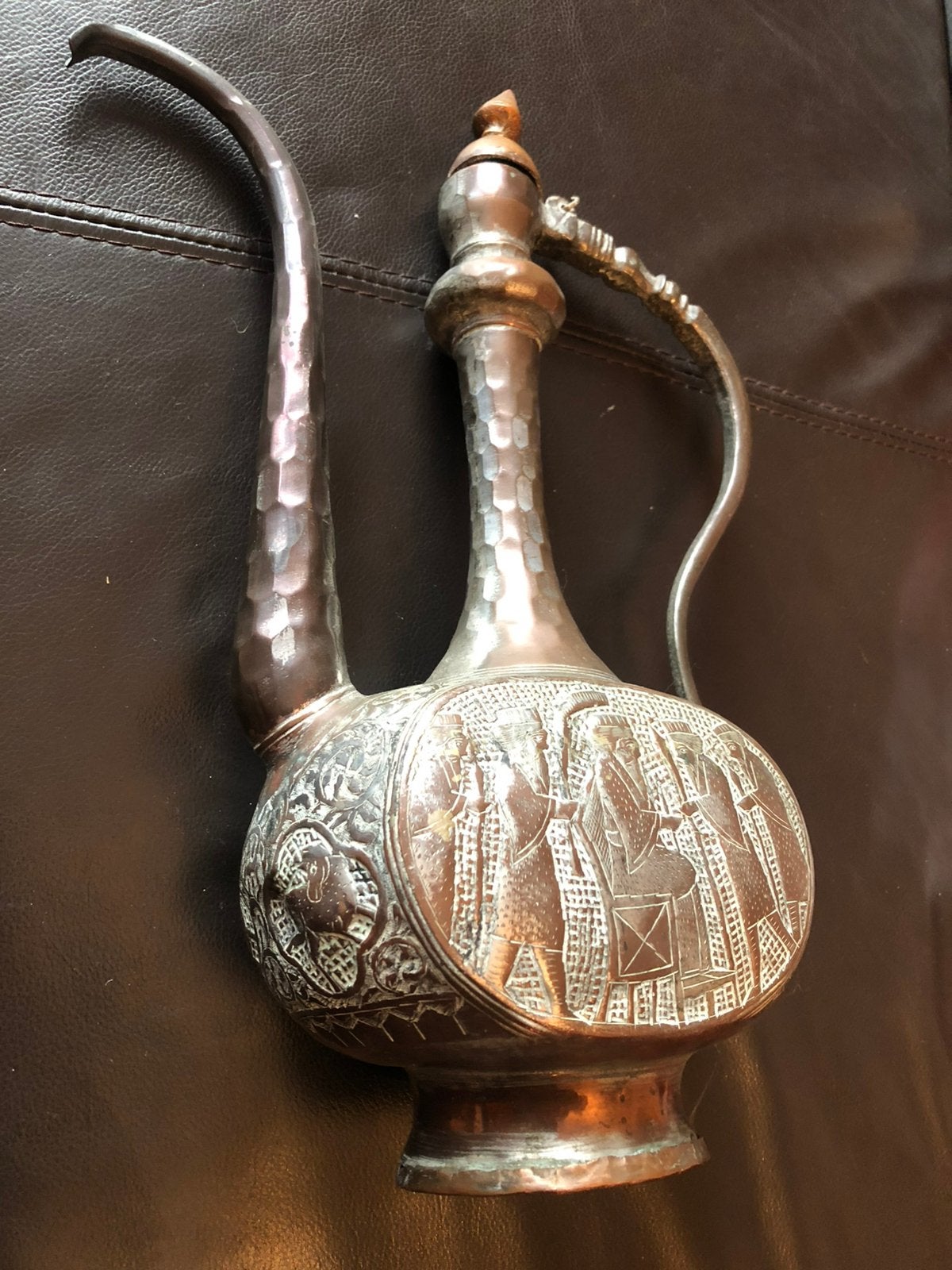 Ottomaanse 20e-eeuwse koperen kan…, Antiek en Kunst, Ophalen of Verzenden
