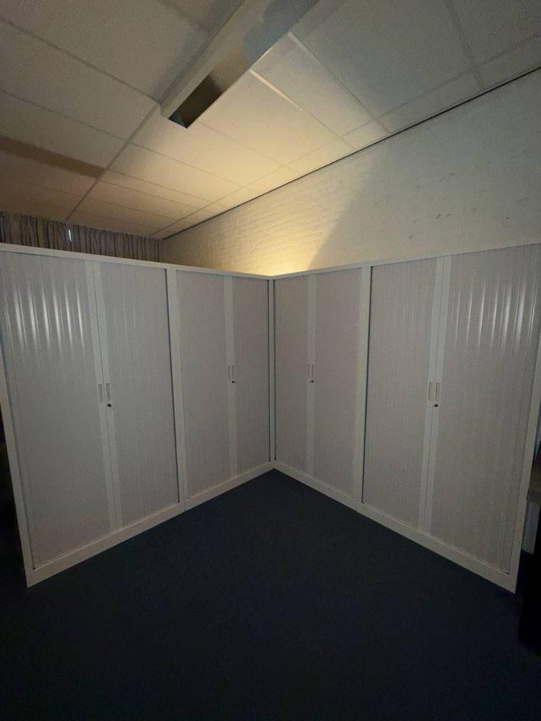 Roldeurkast/Archiefkast + Slot & Sleutel • 198 x 100 x 43 cm, Huis en Inrichting, Kasten | Roldeurkasten en Archiefkasten, 100 tot 150 cm