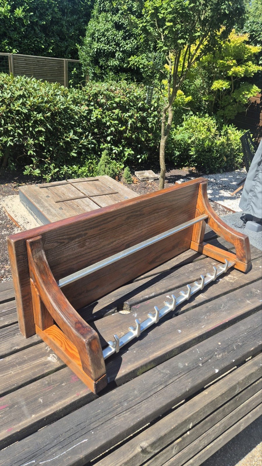 Vintage jaren 30 kapstok, Gebruikt, Minder dan 100 cm, Hout, Ophalen