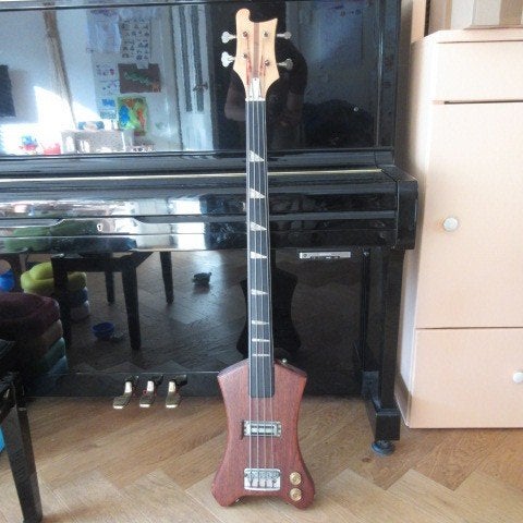 Prachtige Fretloze Basgitaar 1960s / 1970s, Ophalen, Gebruikt, Elektrisch, Fretloos