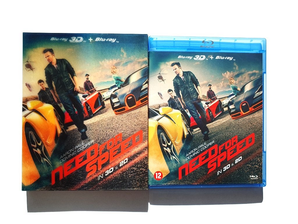 Need for Speed 3D + 2D (2 disc), Ophalen of Verzenden, Zo goed als nieuw, 3D Blu-ray, Actie