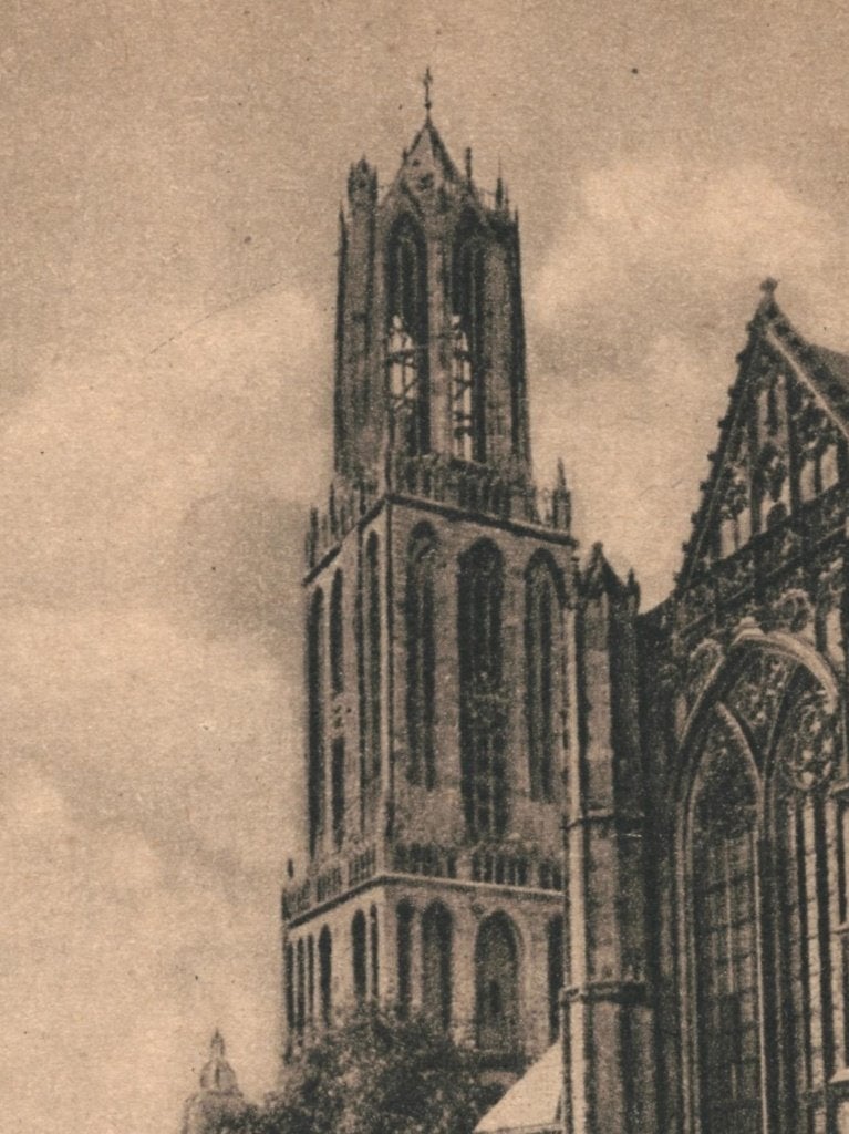 988181 Utrecht Domkerk jr 40 Nette oude kaart Onbeschreven, Ophalen of Verzenden, 1940 tot 1960, Ongelopen, Utrecht