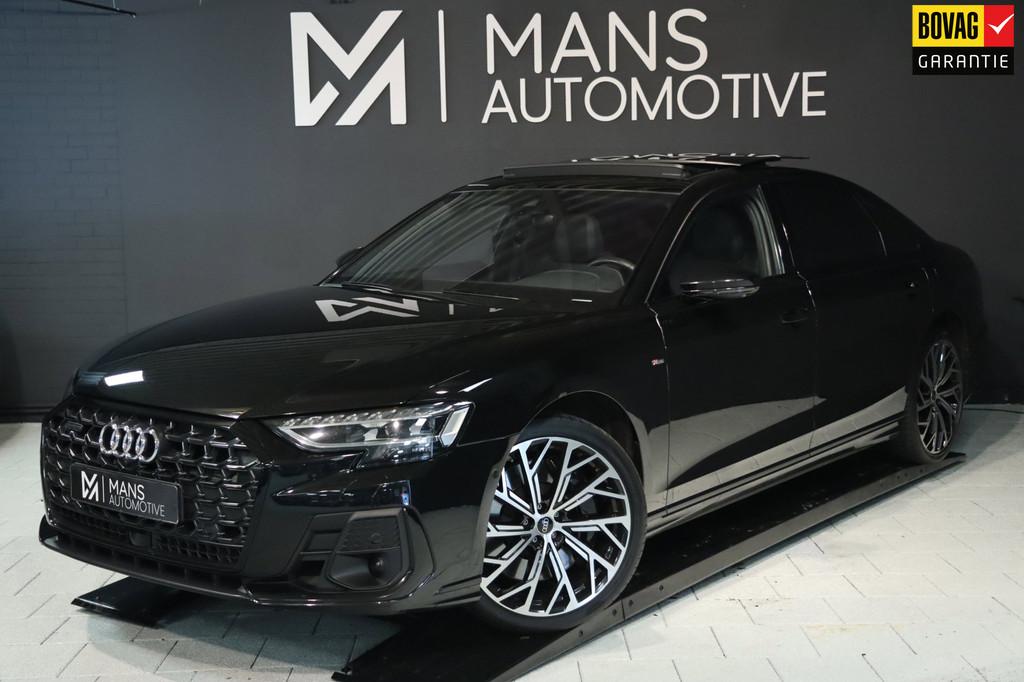 Audi A8 60 TFSI e QUATTRO LANG / PANO / SOFTCLOSE / B&O / 36, Automaat, Gebruikt, Zwart, 2995 cc