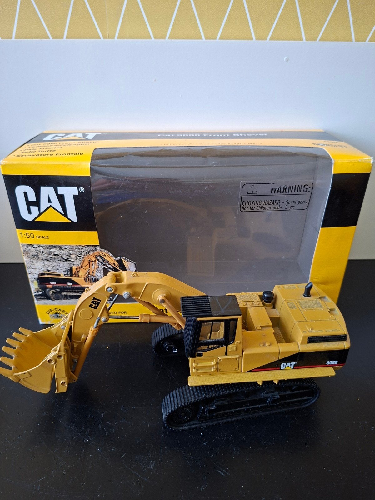 caterpillar 5080 front shovel 1:50, Ophalen of Verzenden, Zo goed als nieuw, Hijskraan, Tractor of Landbouw