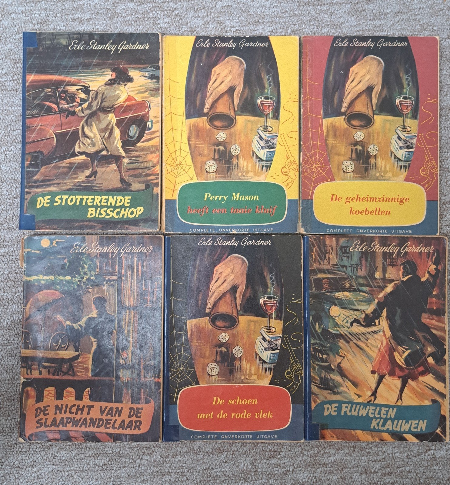 Erle Stanley Gardner - 6 Perry Mason boeken, Ophalen of Verzenden, Gelezen, Erle Stanley Gardner