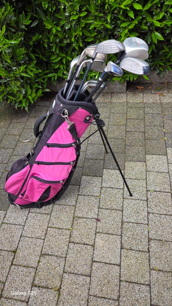 Complete dames golfset met tas en trolley, Ophalen, Gebruikt, Set, Overige merken