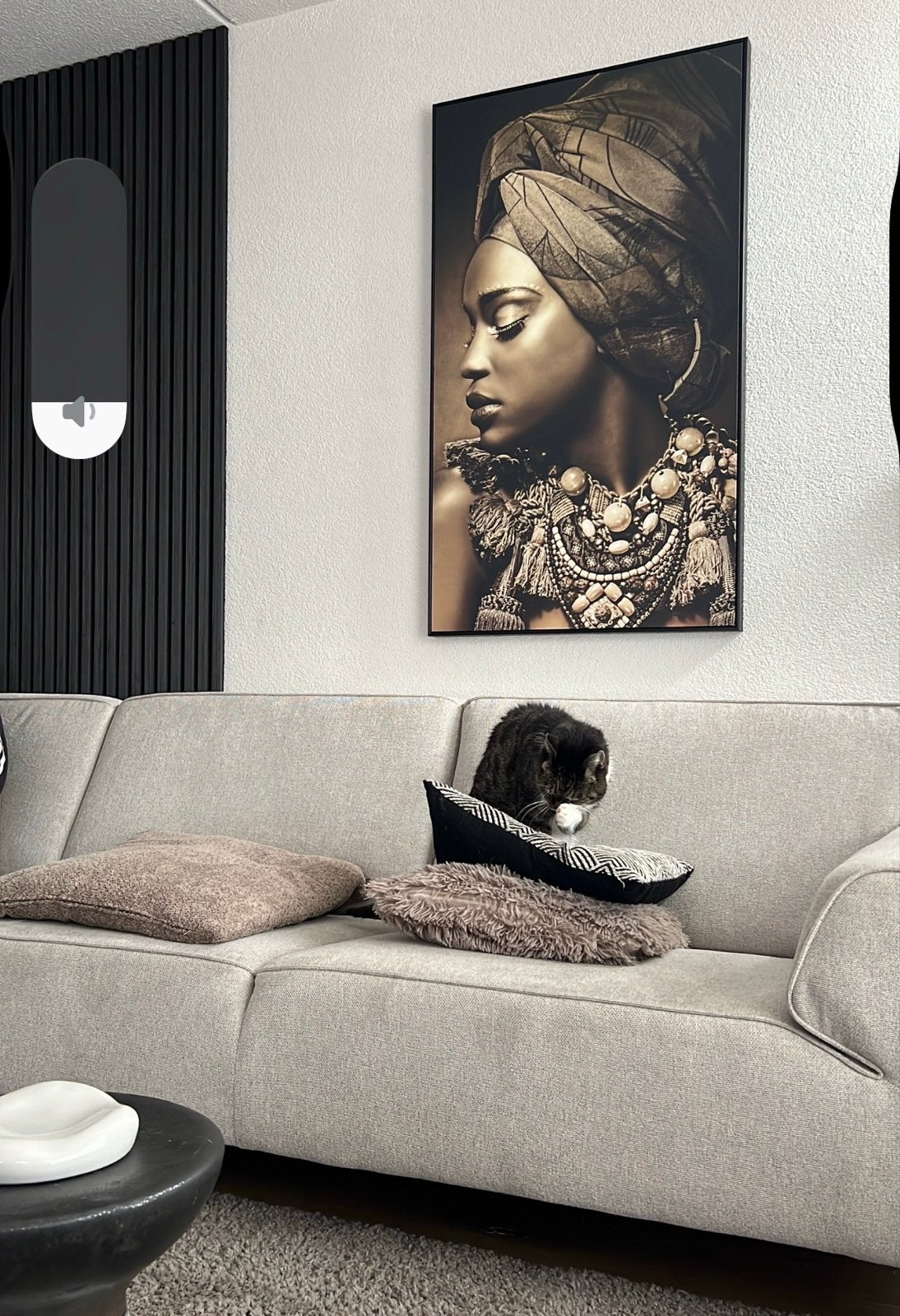 Set van 2 canvas schilderijen: Afrikaanse vrouw en olifant, Ophalen