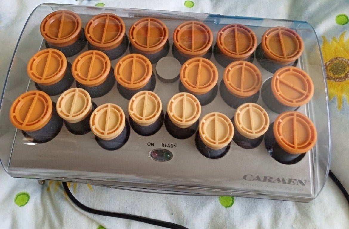 Carmen krulset met 20 krulspelden, Ophalen, Gebruikt, Krultang of Stijltang