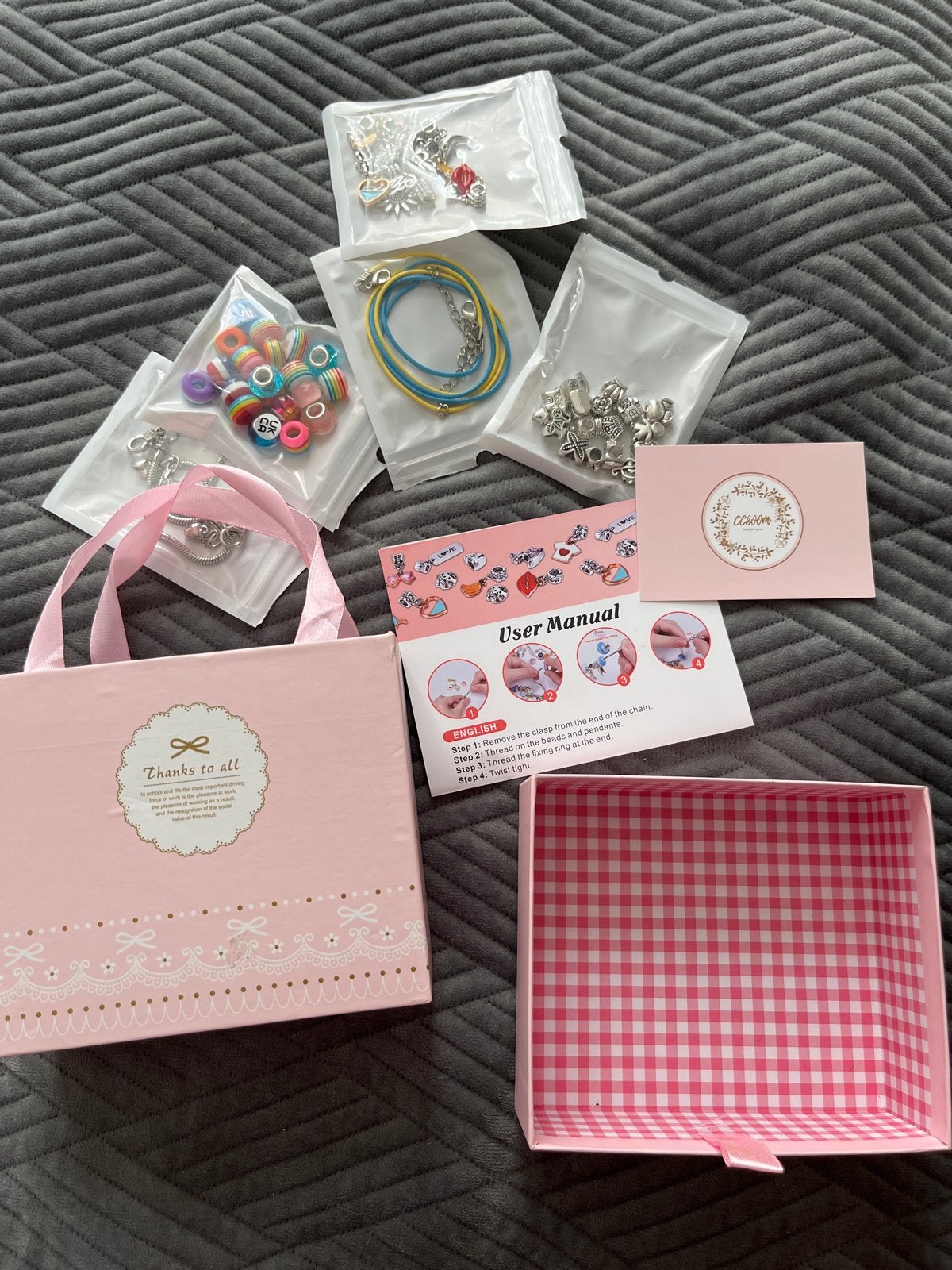 DIY Armband Maakset - Kralen, Bedels & Draad in Geschenkdoos, Ophalen of Verzenden, Nieuw, Overige typen
