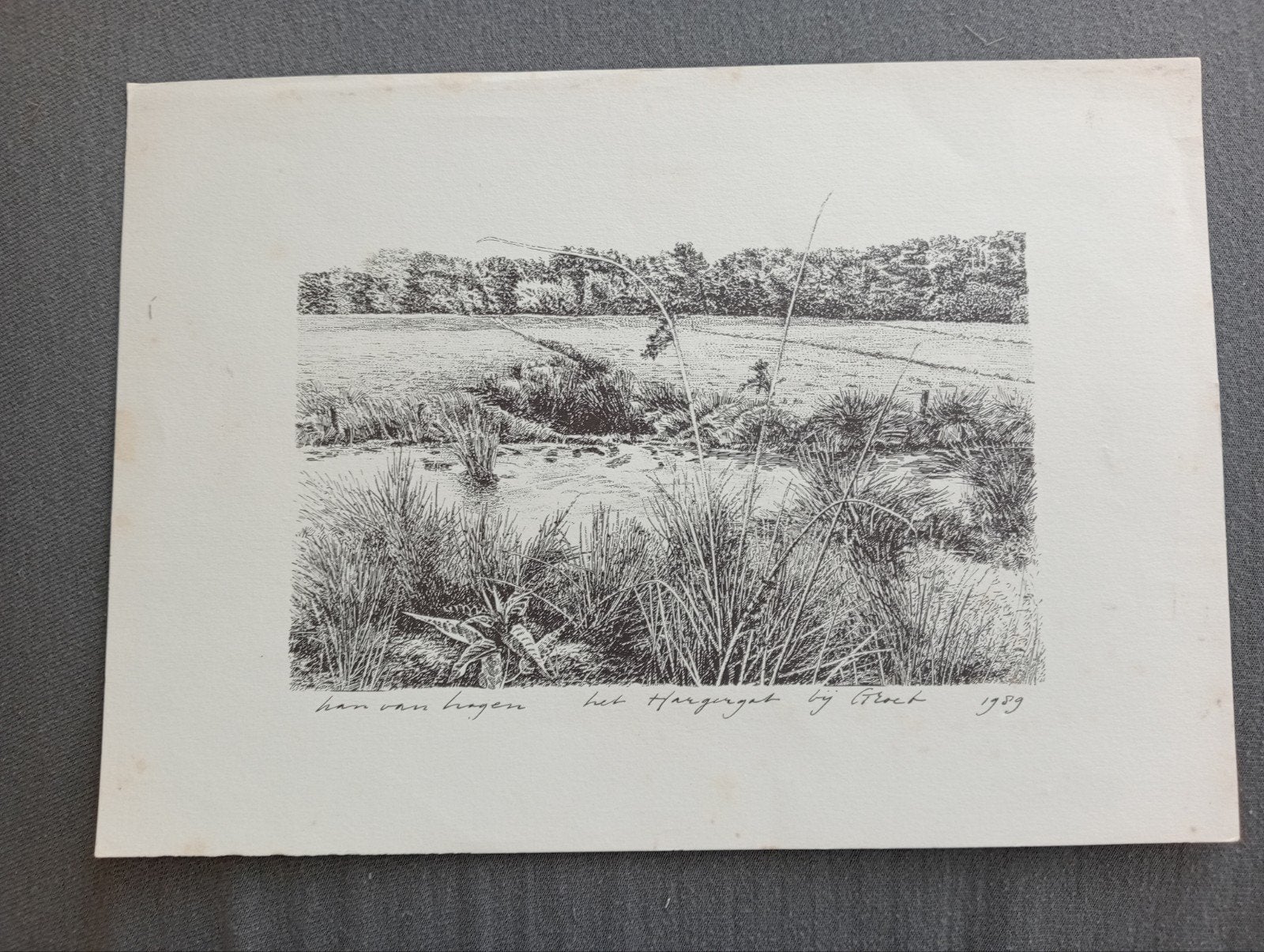 Han van Hagen Het Hargergat bij Groet 1989, Ophalen of Verzenden