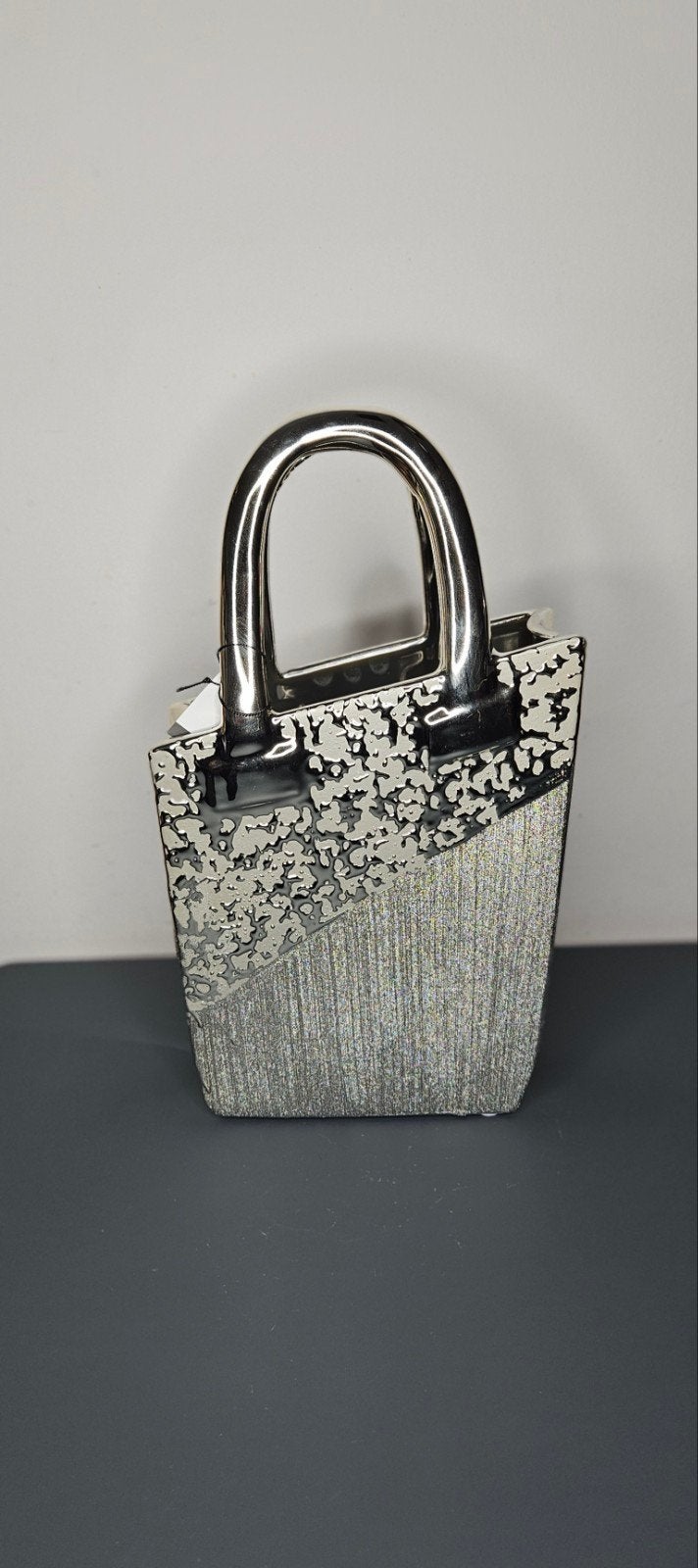 Vaas 'handbag' H.35cm, Gilde Handwerk, Export@Gildehandwerk.com, 35 cm, Nieuw