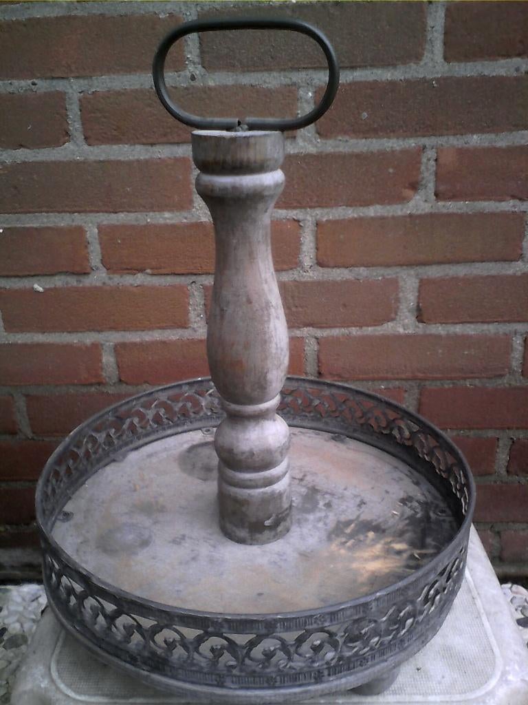 Tafeldecoratie (hout) etagère, Tuin en Terras, Ophalen of Verzenden, Gebruikt