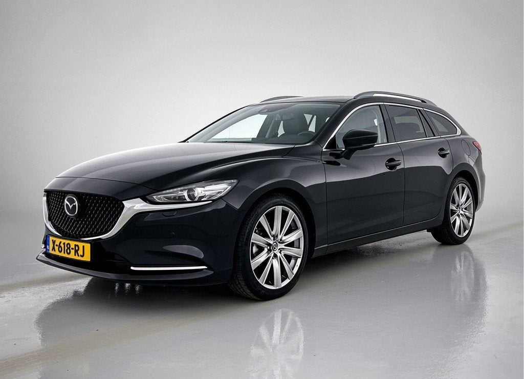 Mazda 6 Sportbreak 2.0 SkyActiv-G 165 Exclusive-Line | BOSE, Auto's, Mazda, Gebruikt, 4 cilinders, 6 sportbreak, Zwart