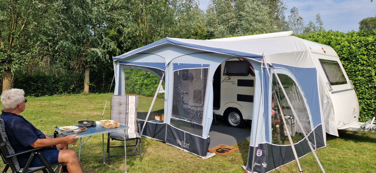 Walker voortent multicolor Maat 8: 825–850 cm, Caravans en Kamperen, Ophalen of Verzenden, Zo goed als nieuw