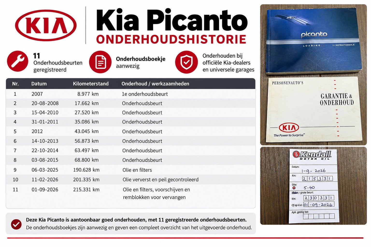 Kia Picanto 1.1 EX automaat, Auto's, Gebruikt, 4 cilinders, Zwart, Origineel Nederlands