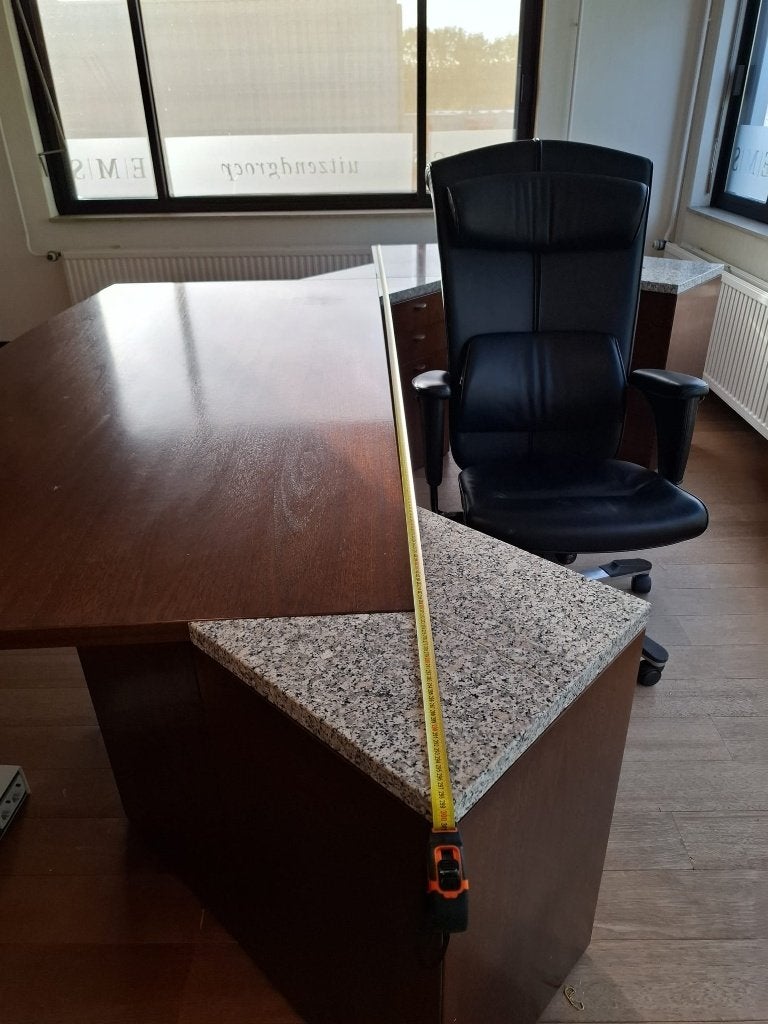 kantoor bureau's, Gebruikt, Hout, 300 cm, Hoekbureau