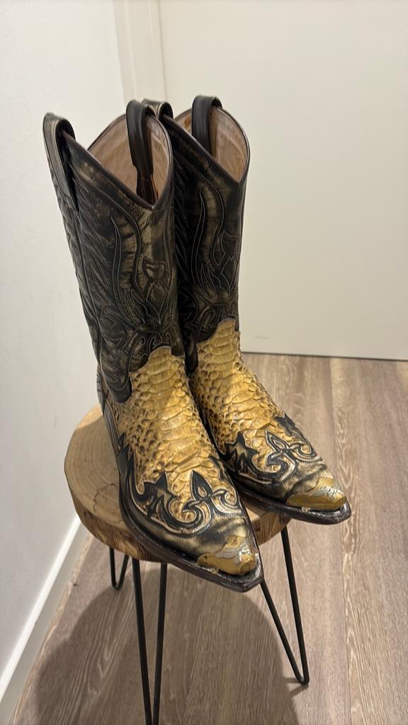 Sendra boots cowboylaarzen maat 44 panizo met stalen neuzen, Bruin, Boots, Ophalen of Verzenden, Gedragen