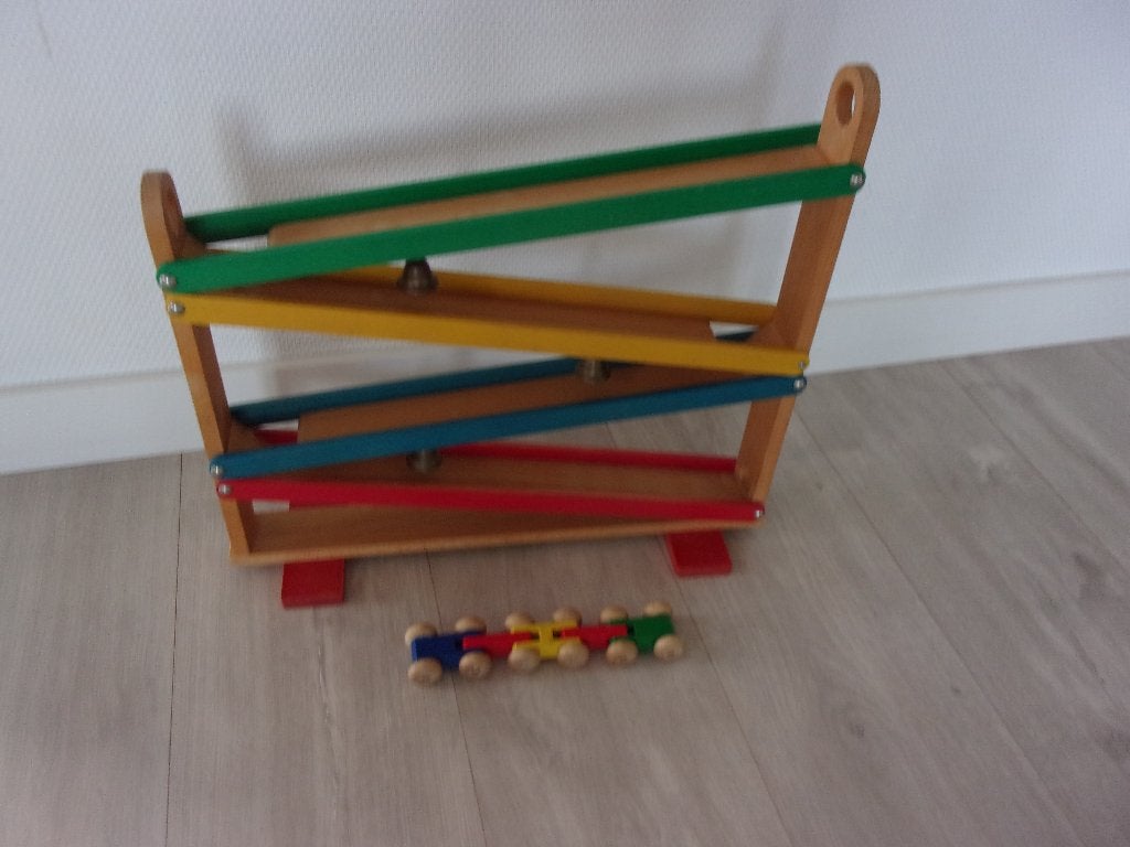 Houten AUTOBAAN, compleet, als nieuw, Ophalen, Zo goed als nieuw, Overige typen